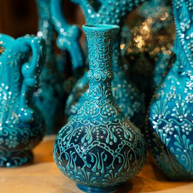Turkish Turkuaz Handcrafted Vase 1