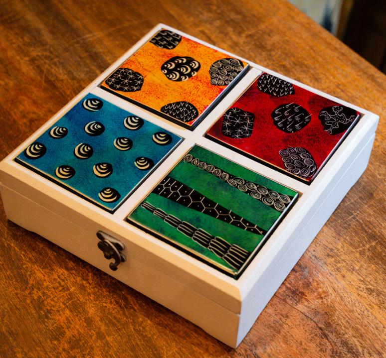 Handcrafted Wooden Box  141