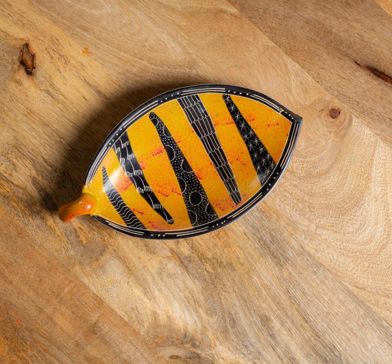 Tiger-Like Style Handcrafted Bowl 145