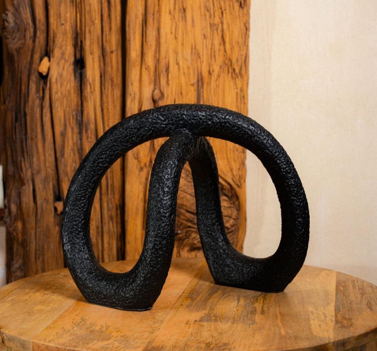 Modern Infinity Knot Black Tabletop 147